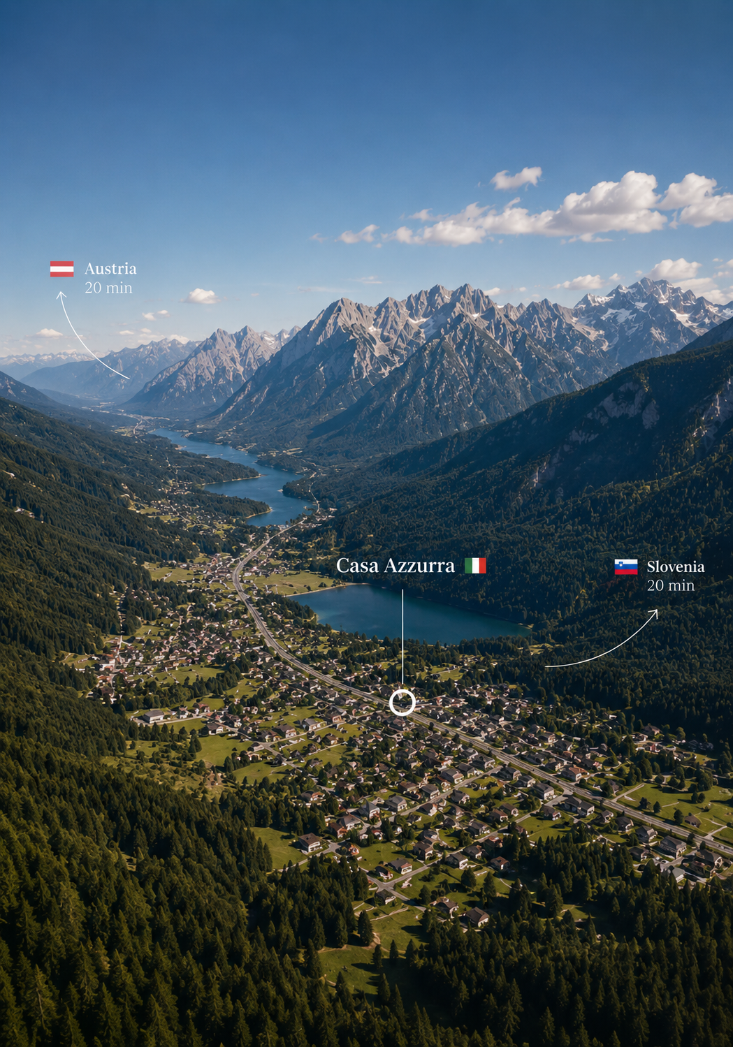 Casa Azzurra alpine location